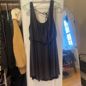 Free People gray drape dress